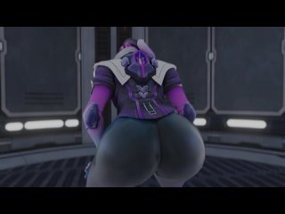 sombra - thicc; big ass; big butt; 3d sex porno hentai; (by @kishi | @kishi3d) [overwatch]